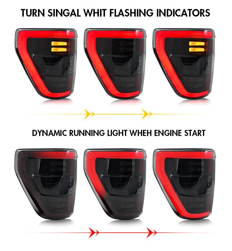 Ford F150 Tail Lights F150-B212 For Ford F-150 (2022–Present) 17 Ford F150 Tail Lights