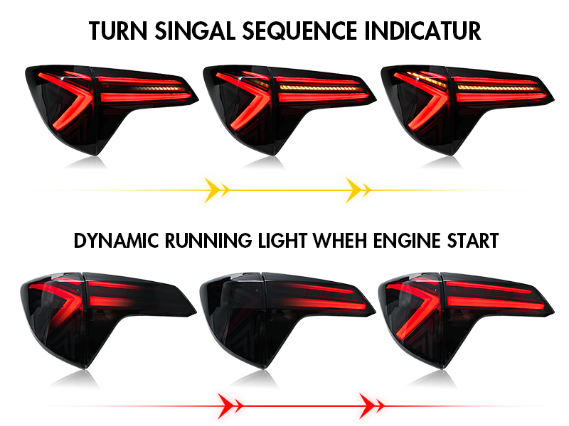 Honda HR-V Tail Lights HRV-B112B For Honda HR-V (2016–2019) 17 HR-V Tail Lights