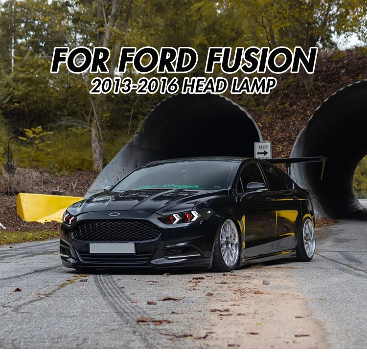 Ford Fusion Headlights MDO-A137-E (Devil Eye) For Ford Fusion (2013–2016) LED Head Lamp 17 Fusion Headlights