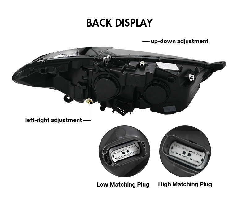 Ford Fusion Headlights MDO-A137-E (Devil Eye) For Ford Fusion (2013–2016) LED Head Lamp 21 Fusion Headlights