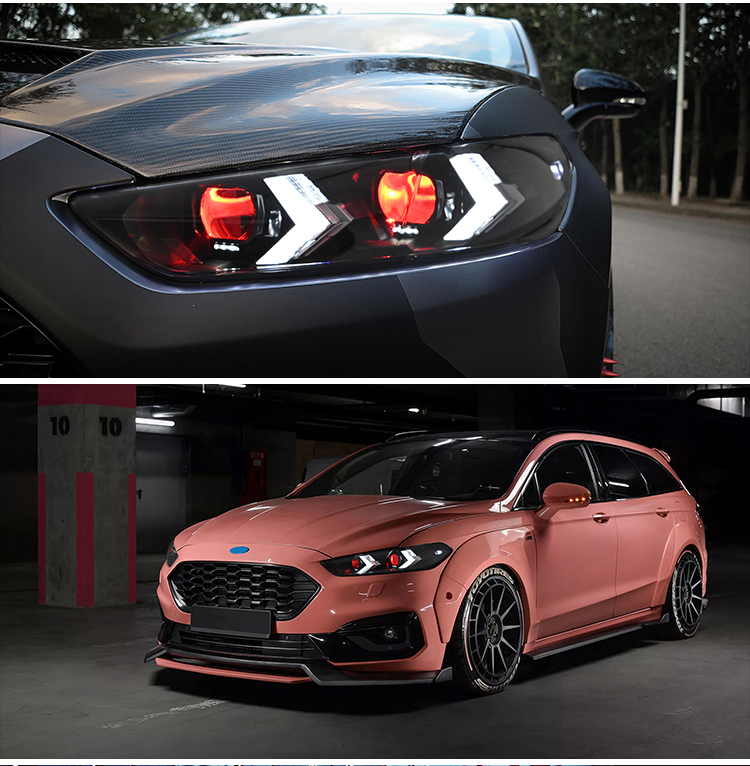 Ford Fusion Headlights MDO-A137-E (Devil Eye) For Ford Fusion (2013–2016) LED Head Lamp 23 Fusion Headlights