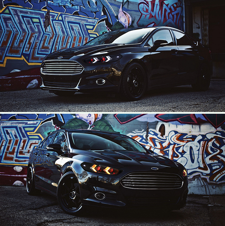 Fari Ford Fusion MDO-A137-E (Occhio del diavolo) Per Ford Fusion (2013–2016) Lampada frontale a LED 24 Fusion Headlights