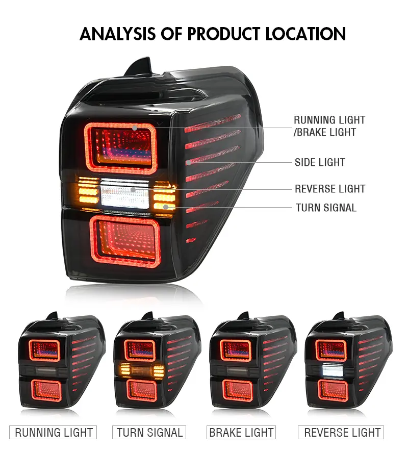 Toyota 4Runner Tail Lights CB-B215 For Toyota 4Runner (2010–2020) 16 4Runner Tail Lights