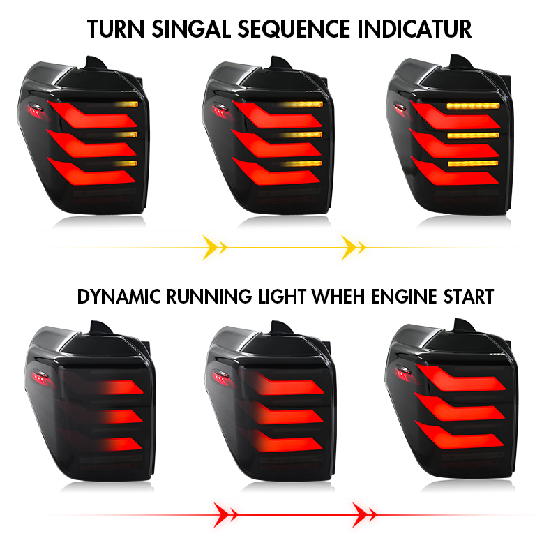 Toyota 4Runner Tail Lights CB-B604-S For Toyota 4Runner (2010–2020) 17 4Runner Tail Lights