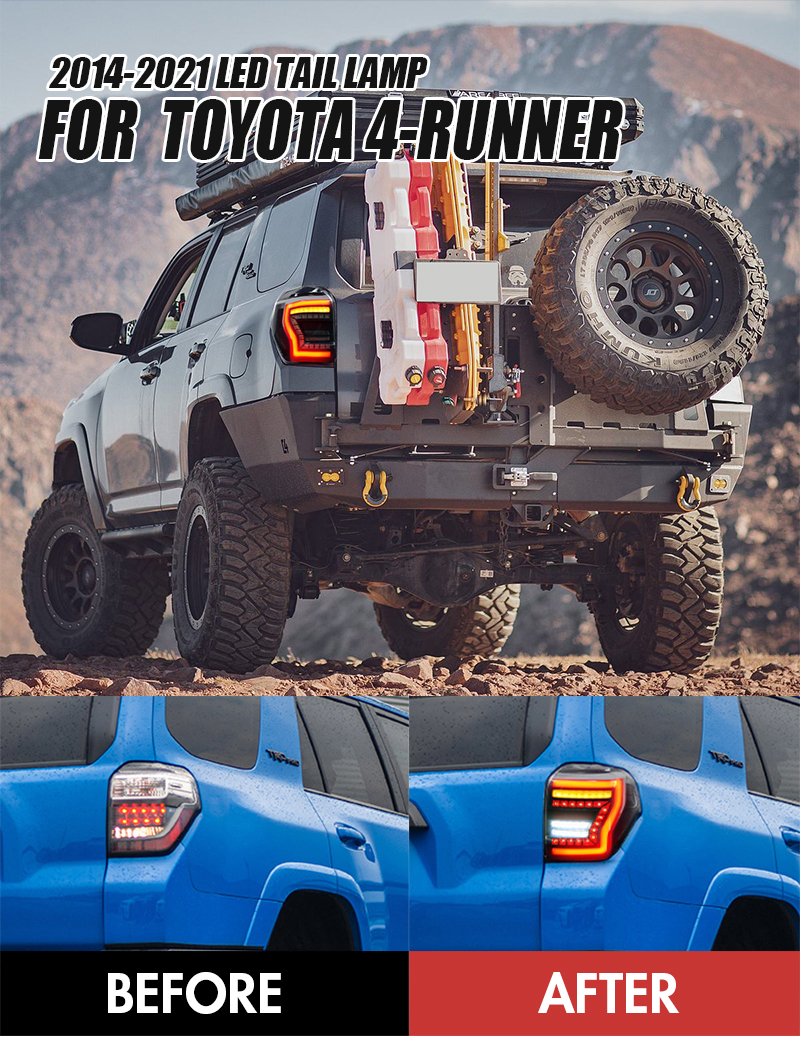Toyota 4Runner Tail Lights CB-B171 For Toyota 4Runner (2010–2020) Raptor Style 13 4Runner Tail Lights