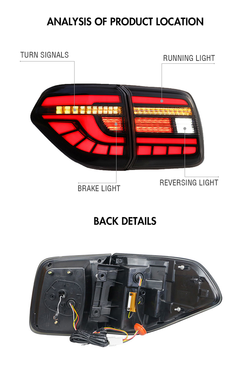 Nissan Patrol Tail Lights TL-B119B For Nissan Patrol Y62 (2017–2020) 16 Patrol Tail Lights