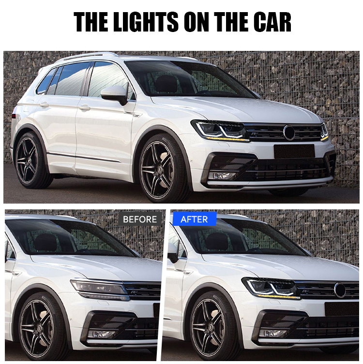 Volkswagen Tiguan Headlights TG-A186-C For Volkswagen Tiguan (2017–2020) Head Lamp 18 TIGUAN Headlights
