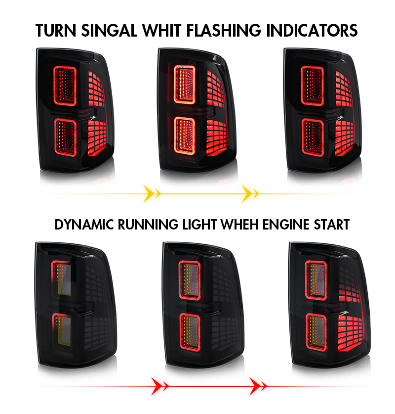 Dodge RAM Tail Lights RAM-B175-S For RAM 1500 (2009–2018) / 2500 (2013–2018) 17 Dodge RAM Tail Lights