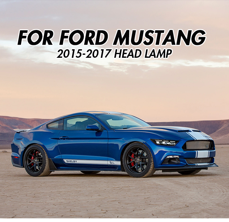 Ford Mustang Headlights Ford-A201 For Ford Mustang (2015–2017) Head Lamp 13 Mustang Headlights