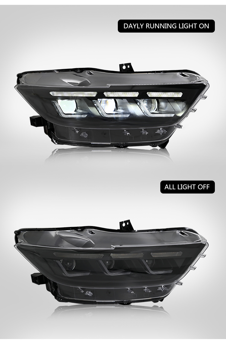 Ford Mustang Headlights Ford-A201 For Ford Mustang (2015–2017) Head Lamp 15 Mustang Headlights
