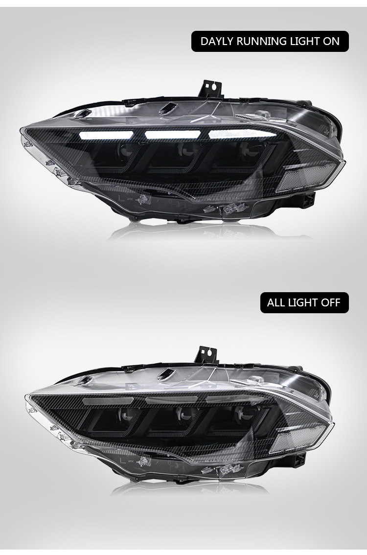 Ford Mustang Headlights Ford-A201B-T For Ford Mustang (2015–2017) Head Lamp 23 Mustang Headlights