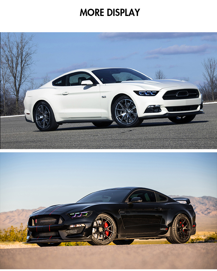 Ford Mustang RGB Headlights Ford-A201-RGB For Ford Mustang (2015–2017) Head Lamp 29 Mustang RGB Headlights