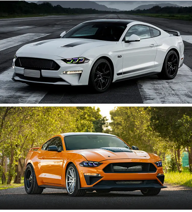 Ford Mustang RGB Headlights Ford-A202-RGB For Ford Mustang (2018–2023) Head Lamp 30 Mustang RGB Headlights