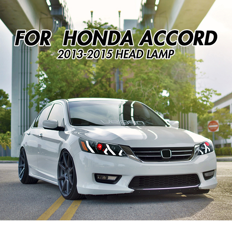 Honda Accord Headlights YG-A502 / YG-A502-E For Honda Accord (2013–2015) 4-Door Head Lamp 17 Accord Headlights