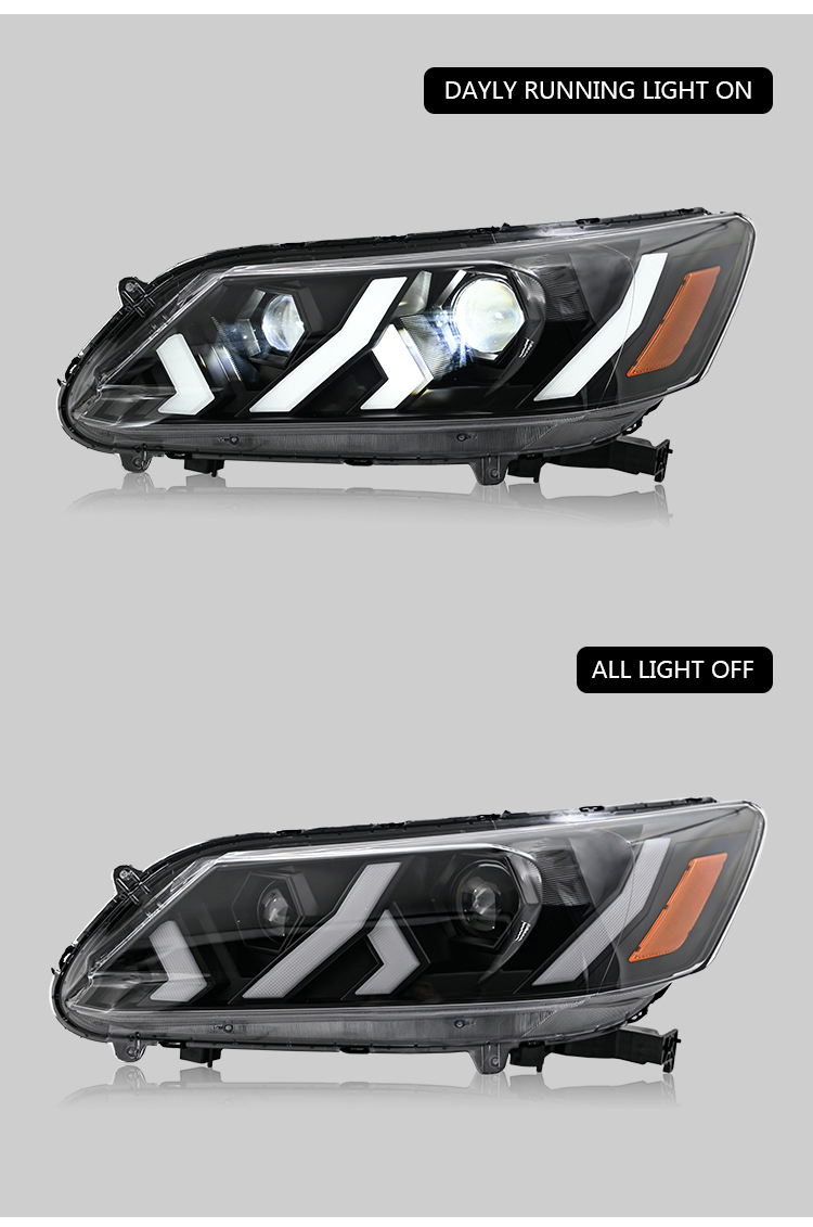 Honda Accord Headlights YG-A502 / YG-A502-E For Honda Accord (2013–2015) 4-Door Head Lamp 20 Accord Headlights