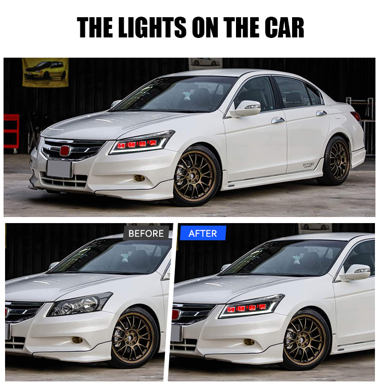 Honda Accord Headlights TT-YG-A165 / TT-YG-A165-E For Honda Accord (2008–2012) Head Lamp 20 Accord Headlights
