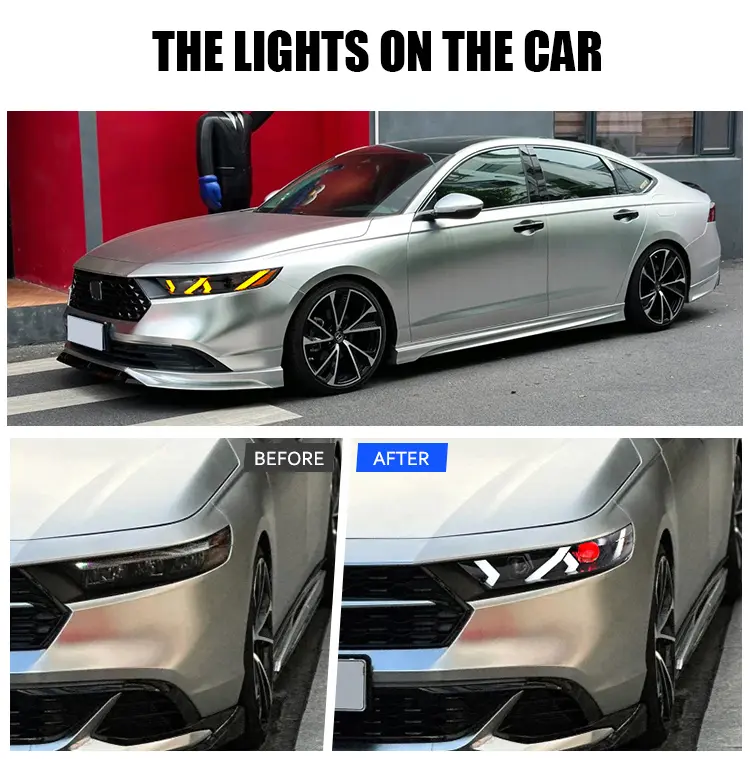 Honda Accord Headlights YG-A512 For Honda Accord 11th Gen (2023–2025) Lambo Style 18 Accord Headlights