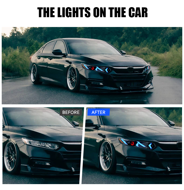 Honda Accord Headlights YG-A504 / YG-A504-E For Honda Accord (2018–2022) 18 Accord Headlights
