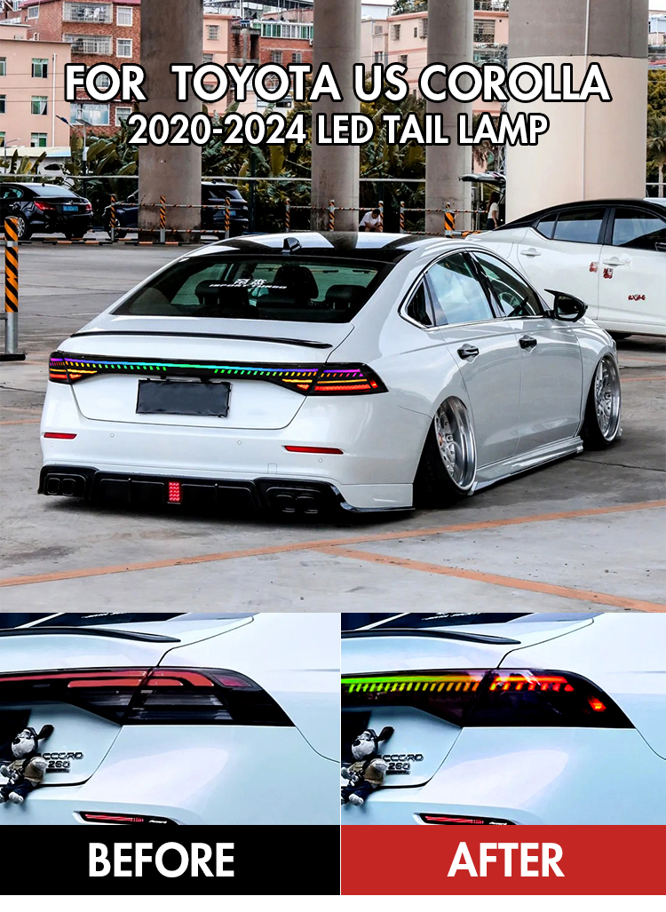 Honda Accord Tail Lights YG-B220K-RGB For Honda Accord (11th Gen) 19 Accord Tail Lights