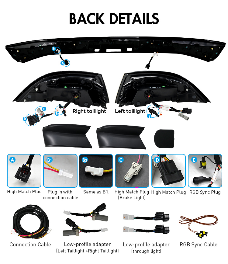 Honda Accord Tail Lights YG-B220K-RGB For Honda Accord (11th Gen) 24 Accord Tail Lights