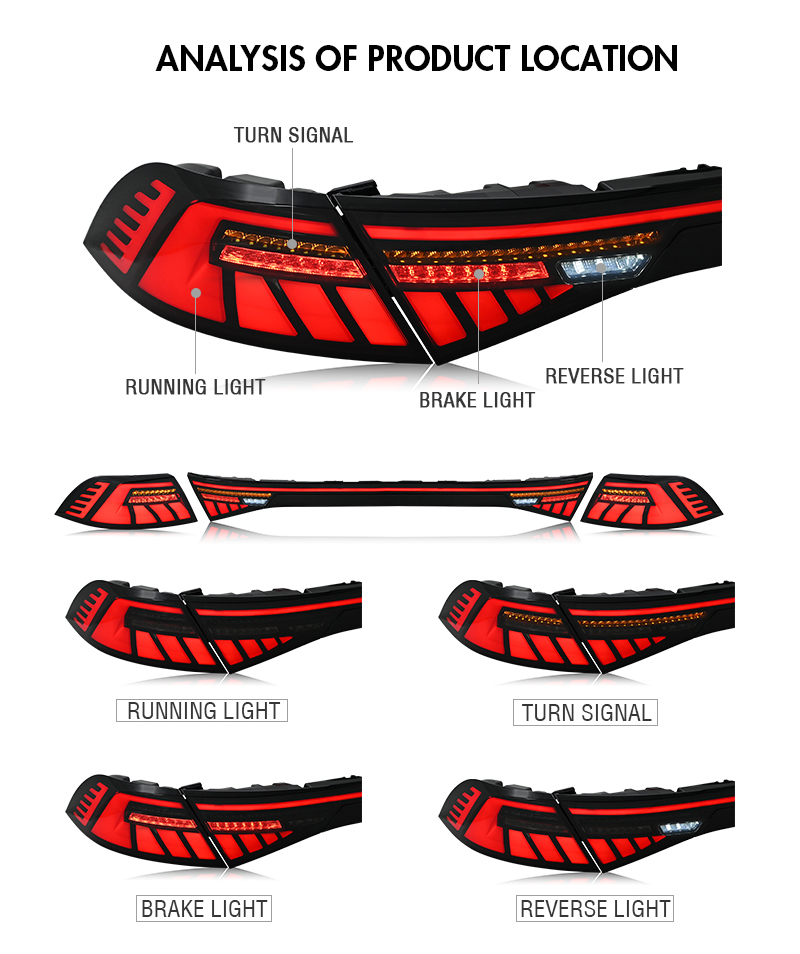 Honda Accord Tail Lights YG-B220G For Honda Accord (11th Gen) 18 Accord Tail Lights