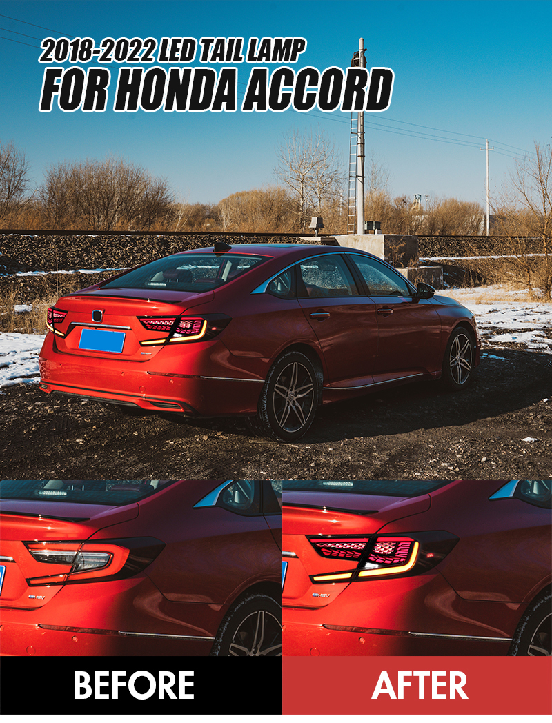 Honda Accord Tail Lights YG-B108L For Honda Accord (2018–2022) 15 Accord Tail Lights