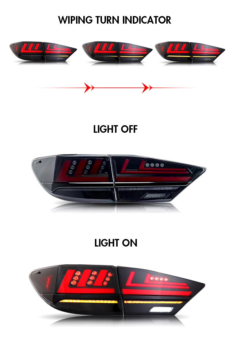Lexus ES Tail Lights ES-B136 For Lexus ES350 / ES 300h (2013–2018) 17 Lexus ES Tail Lights