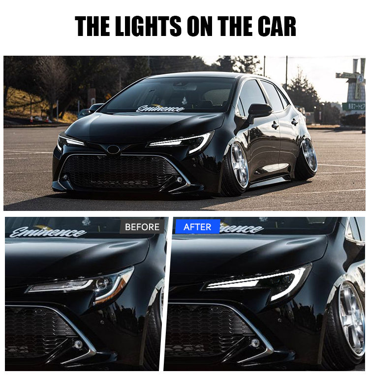 Toyota US Corolla Headlights LL-A105-1 / LL-A105-2 For Toyota US Corolla (2020–2024) 20 Corolla Headlights