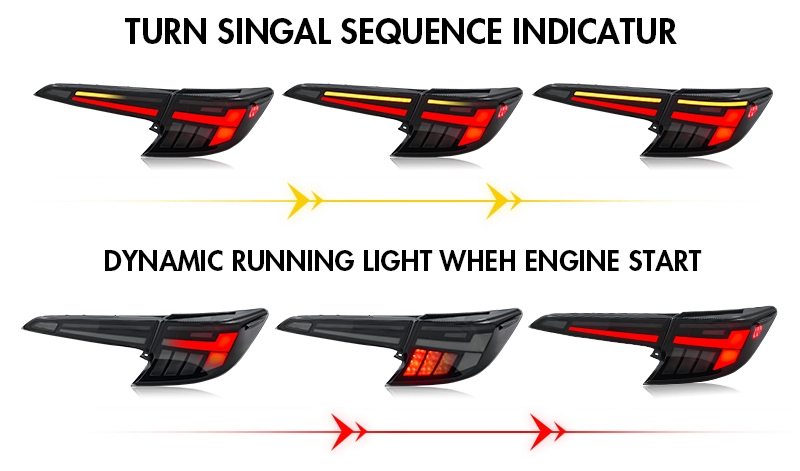 Toyota Corolla Tail Lights LL-B603-S For Toyota US Corolla Hatchback (2020–2024) 17 Corolla Tail Lights