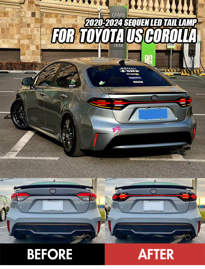 Toyota US Corolla Tail Lights TT-LL-B105D For Toyota US Corolla (2020–2024) 15 Corolla Tail Lights