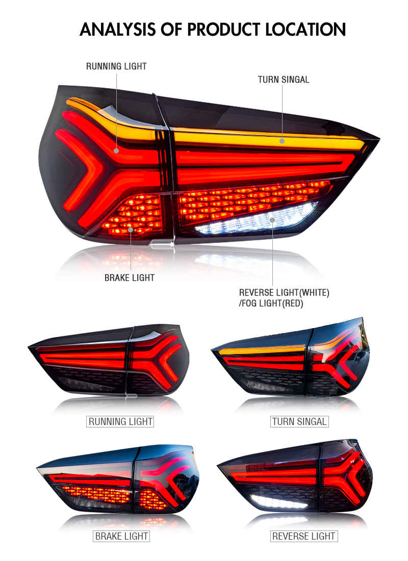 Honda Fit / Jazz Tail Lights FD-B109C For Honda Fit / Jazz (2021) 18 Jazz Tail Lights