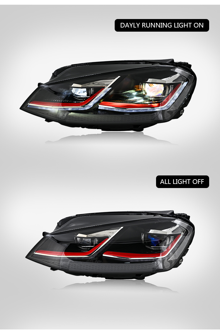 Volkswagen Golf 7 Headlights GLF-A282-A For VW Golf MK7 (2015–2017) Head Lamp 22 Golf 7 Headlights