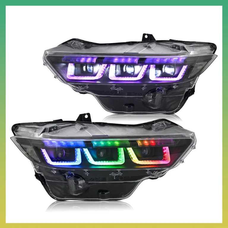 Ford Mustang Headlights YM-A530-RGB For Ford Mustang (2024–Present) - Detail View