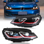 Lampu Depan Volkswagen Golf MK7 GLF-A282-G7 Untuk Volkswagen Golf MK7 (2015–2017) - Gambar Kecil Galeri Produk 5