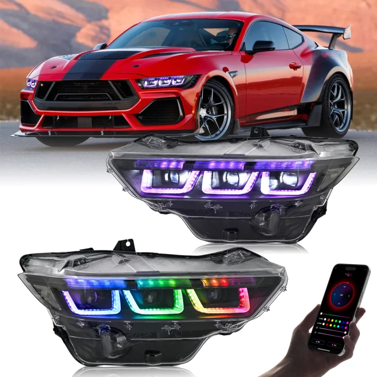 Ford Mustang Headlights YM-A530-RGB For Ford Mustang (2024–Present) - Main View