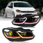 Lampu Depan Volkswagen Golf MK6 GLF-A282-G6 Untuk Volkswagen Golf MK6 (2010–2014) - Gambar Kecil Galeri Produk 4