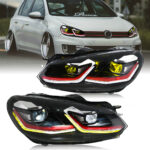 Lampu Depan Volkswagen Golf MK6 GLF-A282-G6 Untuk Volkswagen Golf MK6 (2010–2014) - Gambar Kecil Galeri Produk 5