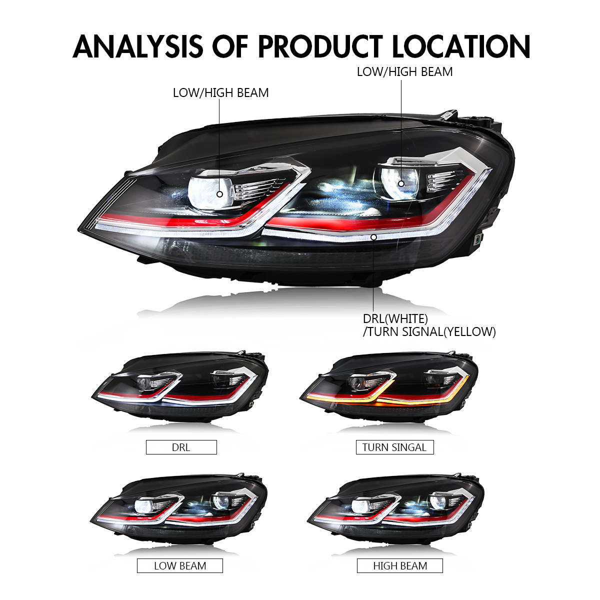 Golf MK7 Headlights