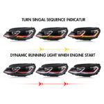 Lampu Depan Volkswagen Golf MK7 GLF-A282-G7 Untuk Volkswagen Golf MK7 (2015–2017) - Gambar Kecil Galeri Produk 9