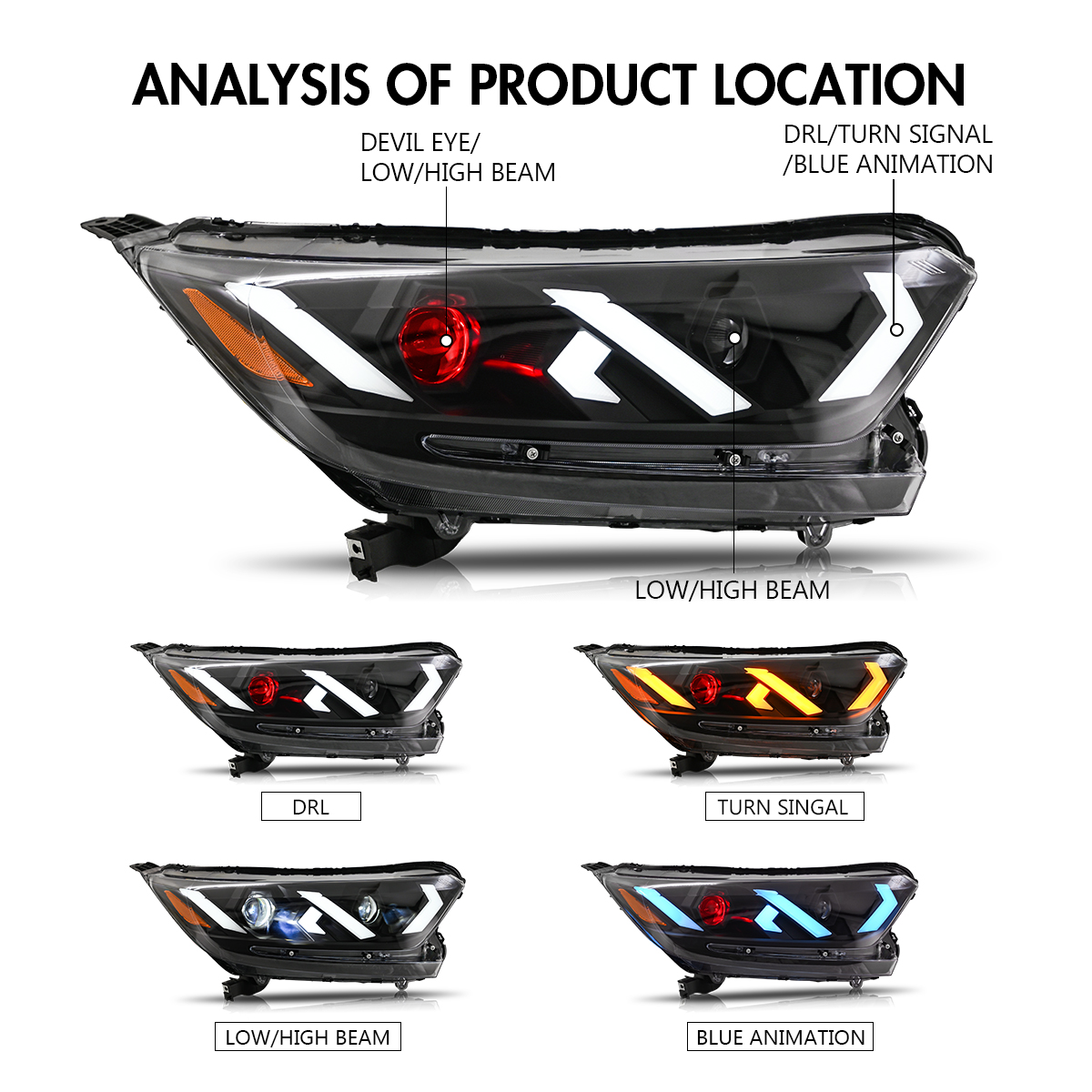 Honda CR-V Headlights CRV-A529 For Honda CR-V (2017–2021) - View 11