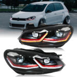 Lampu Depan Volkswagen Golf MK6 GLF-A282-G6 Untuk Volkswagen Golf MK6 (2010–2014) - Gambar Kecil Galeri Produk 8