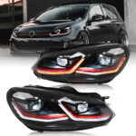Lampu Depan Volkswagen Golf MK6 GLF-A282-G6 Untuk Volkswagen Golf MK6 (2010–2014) - Gambar Kecil Galeri Produk 9