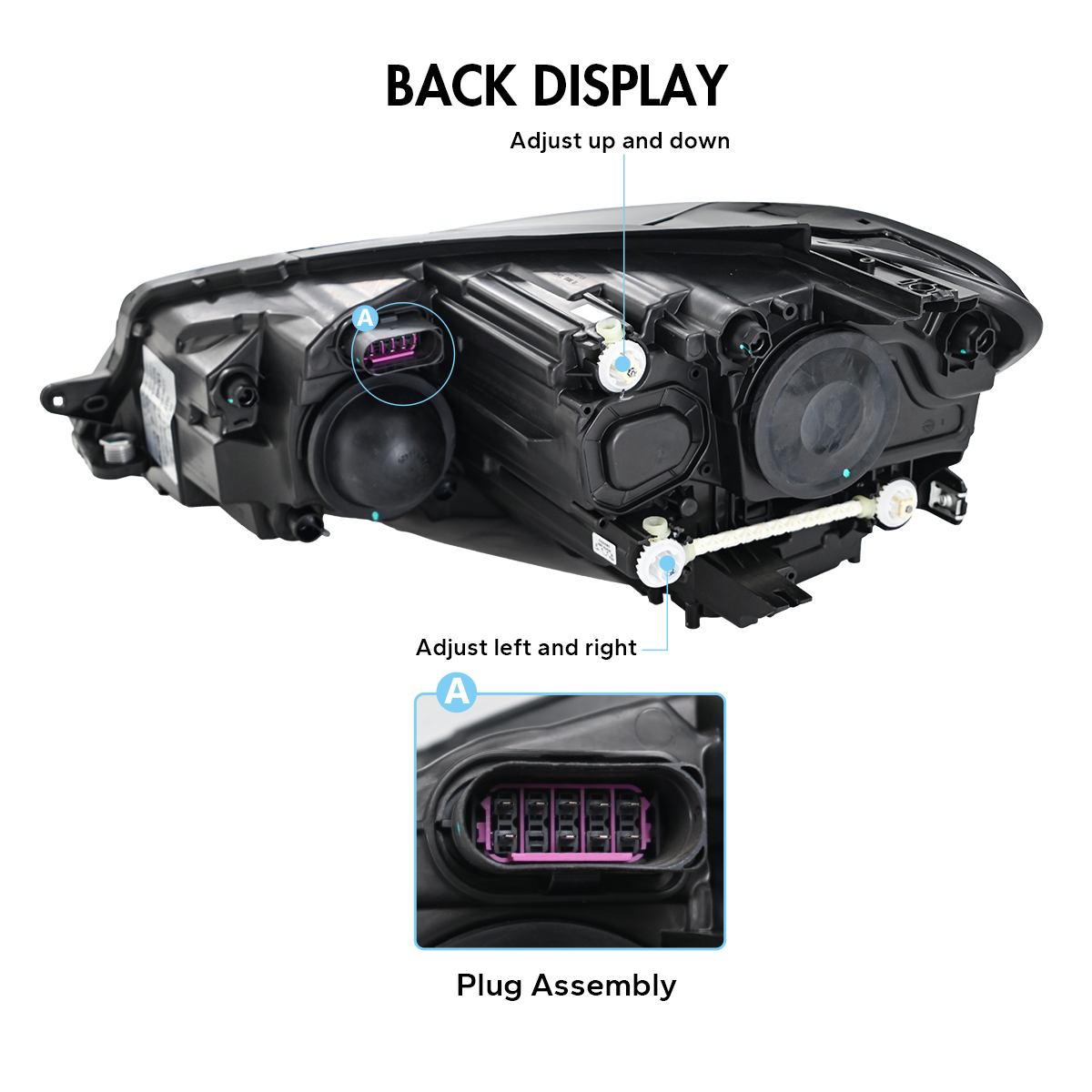 Volkswagen Golf MK7.5 Headlights GLF-A282-G7.5 For Volkswagen Golf MK7.5 (2018–2021) - View 12
