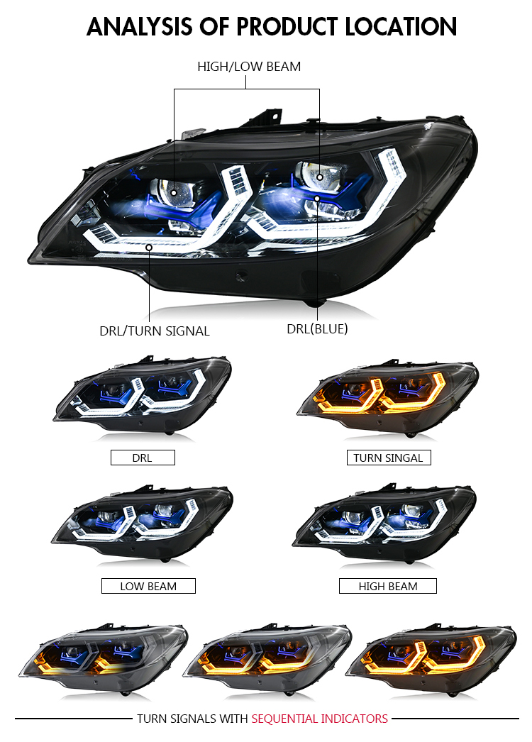 BMW Z4 E89 Headlights Z4-A531 For BMW Z4 E89 (2009–2016) 19 BMW Z4 E89 Headlights