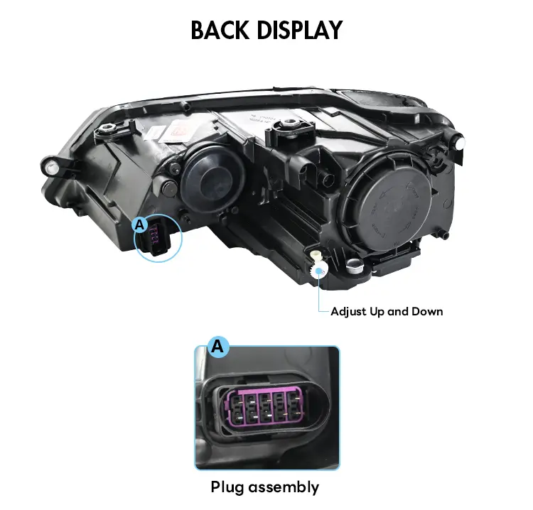Volkswagen Jetta Headlights DZ-A547 For Volkswagen Jetta 21 Jetta Headlights
