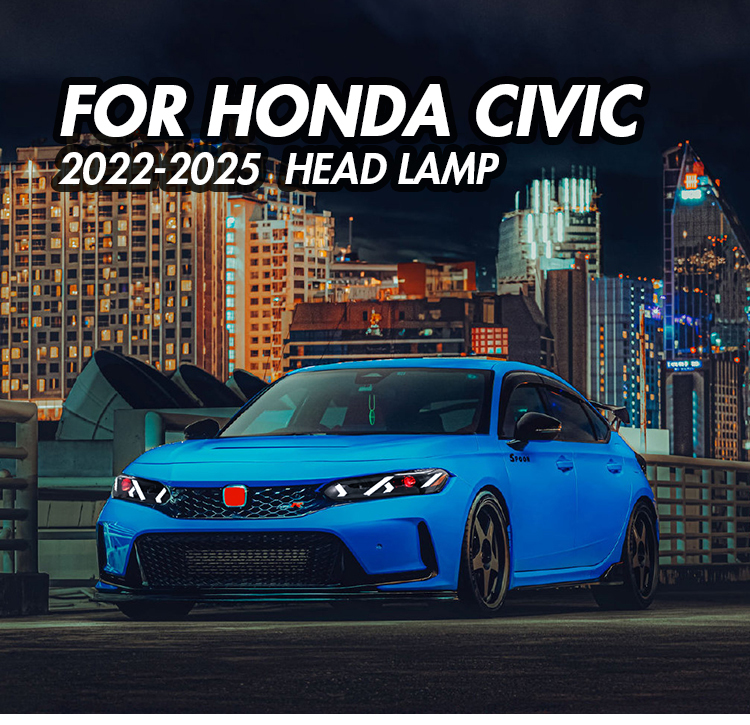 Honda Civic Headlights SY-A168B-E For Honda Civic (2022–2025) 17 思域11代兰博大灯 01