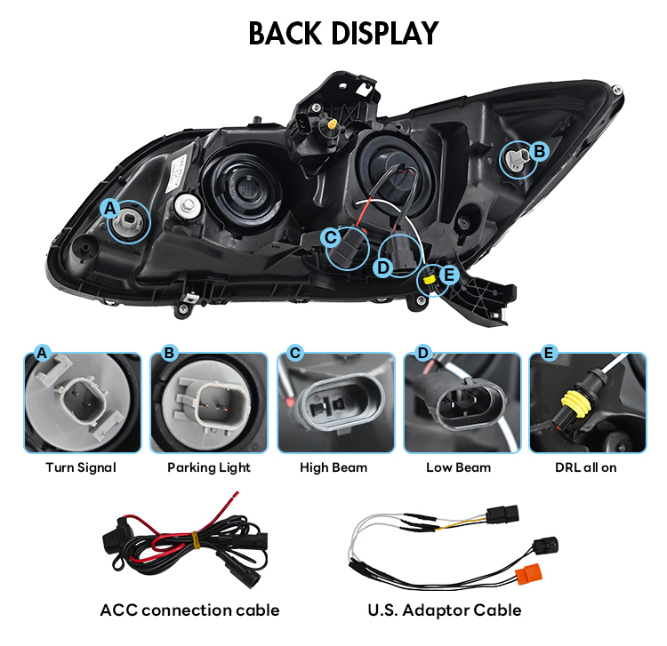 Honda Civic Headlights SY-A523 Series For Honda Civic (2012–2015) 21 Civic Headlights