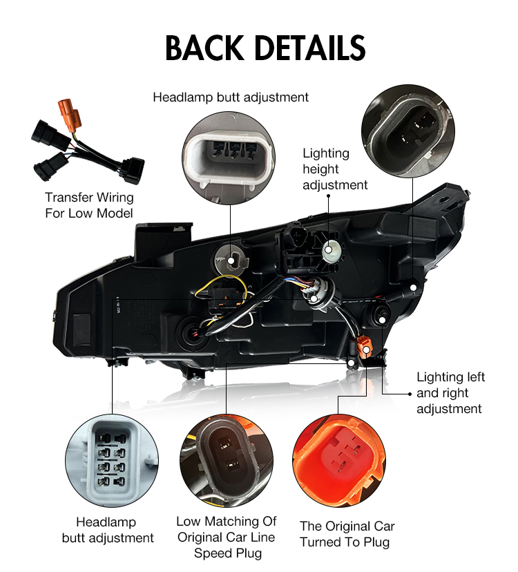 Honda Civic Headlights SY-A110S For Honda Civic (2016–2021) 23 Civic Headlights