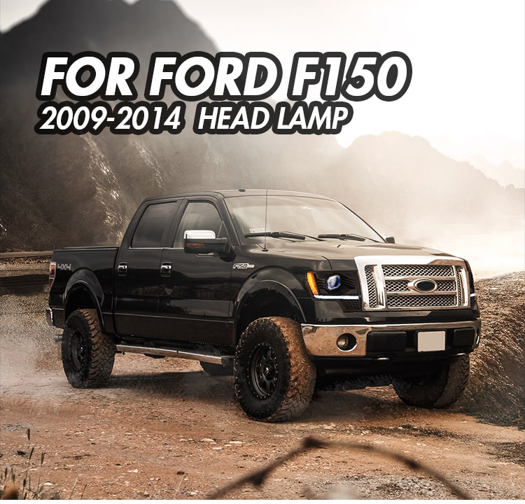 Ford F150 Headlights F150-A509B For Ford F-150 (2009–2014) 17 F150 Headlights