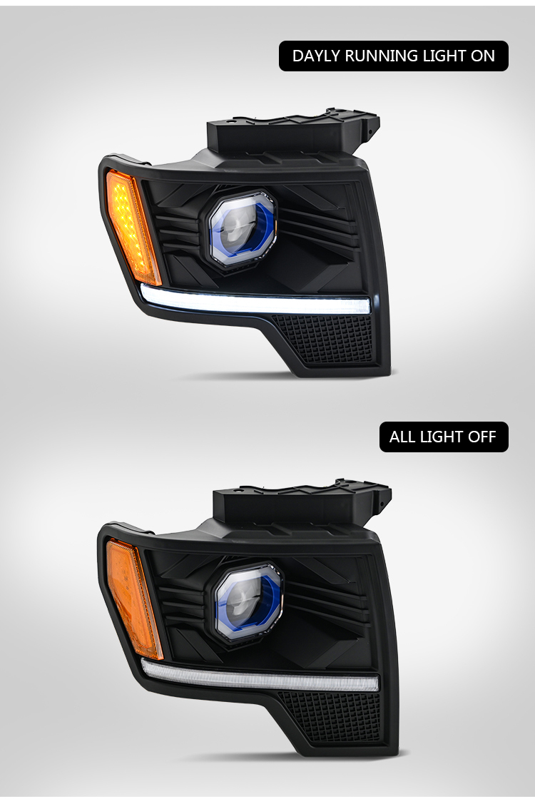 Ford F150 Headlights F150-A509B For Ford F-150 (2009–2014) 20 F150 Headlights